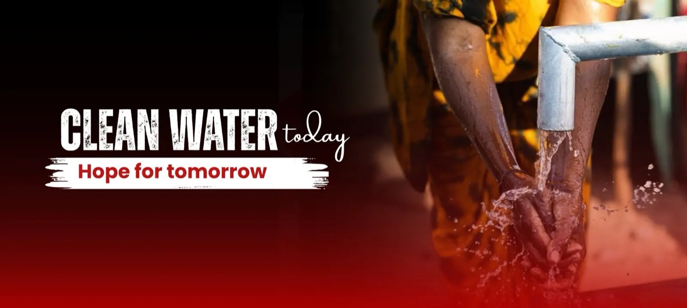 Clean Water Today campaign banner.