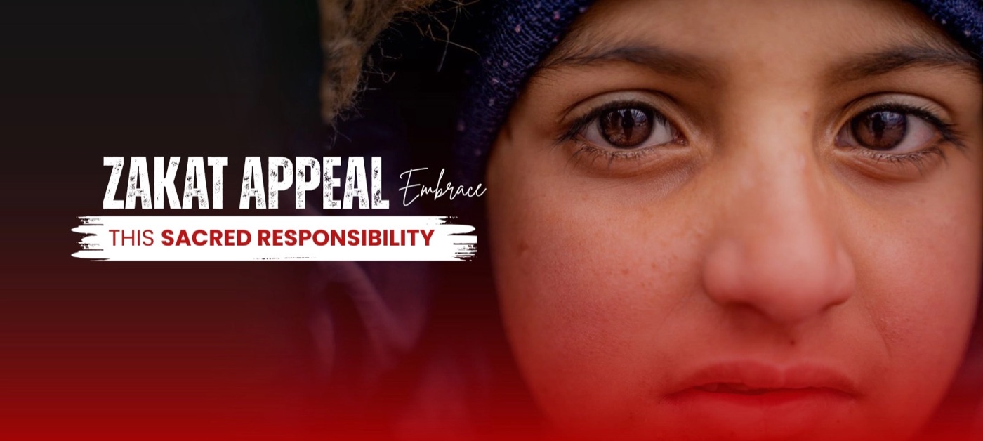 Zakat Appeal campaign banner.